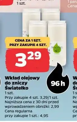 Netto Wkład olejowy do zniczy Światełko 96h oferta