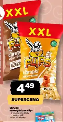 Netto Chrupki kukurydziane Flips o smaku czekolady oferta