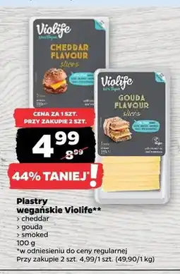 Netto Plastry wegańskie Violife cheddar oferta