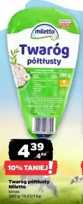 Netto Twaróg półtłusty Miletto klinek oferta