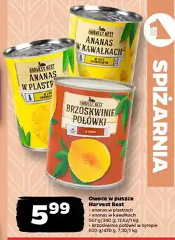 Netto Ananas w plastrach w puszce Harvest Best oferta