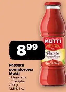 Netto Passata pomidorowa z bazylią Mutti oferta