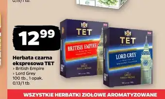 Netto Herbata czarna ekspresowa TET British Empire oferta