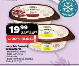 Netto Lody śmietanka z wiśnią Jak Dawniej Bracia Koral oferta