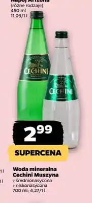 Netto Woda mineralna Cechini Muszyna średnionasycona oferta