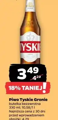 Netto Piwo Tyskie Gronie butelka bezzwrotna oferta