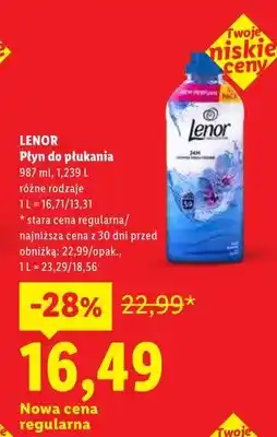 Lidl Płyn do płukania Lenor oferta
