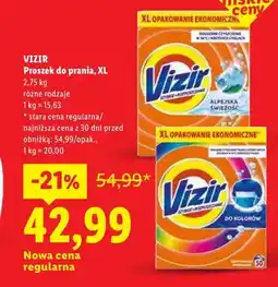 Lidl Proszek do prania Vizir XL oferta