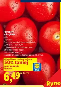 Lidl Pomidory koktajlowe oferta