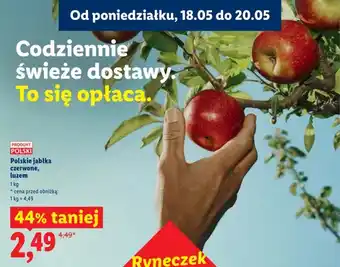 Lidl Jabłka czerwone polskie luzem oferta