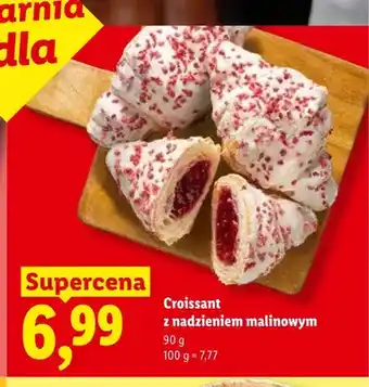 Lidl Croissant z nadzieniem malinowym oferta