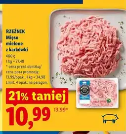 Lidl Mięso mielone z karkówki Rzeźnik oferta