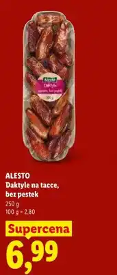 Lidl Daktyle na tacce bez pestek Alesto oferta