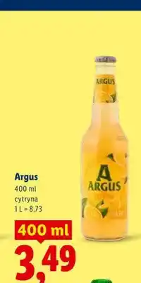 Lidl Piwo Argus cytryna oferta