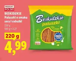 Lidl Paluszki o smaku sera i cebulki Beskidzkie oferta