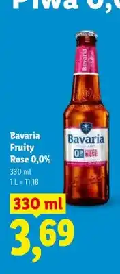 Lidl Piwo bezalkoholowe Bavaria Fruity Rose 0,0% oferta