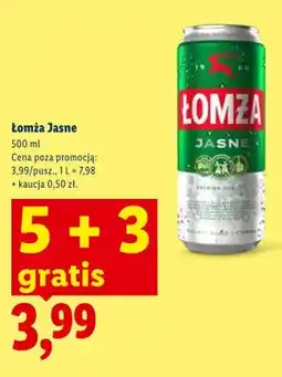 Lidl Piwo Łomża Jasne oferta