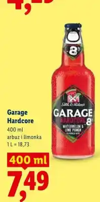 Lidl Piwo Garage Hardcore arbuz i limonka oferta