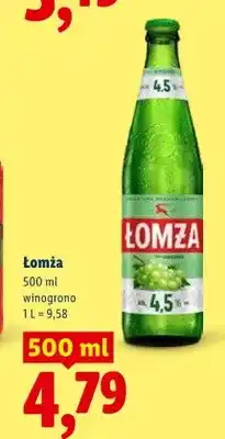 Lidl Piwo Łomża winogrono oferta