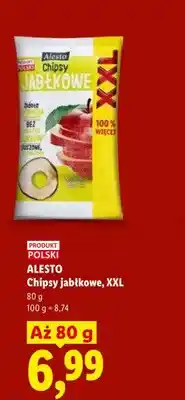 Lidl Chipsy jabłkowe XXL Alesto oferta