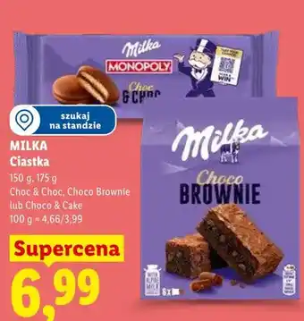 Lidl Ciastka Choco Brownie Milka oferta