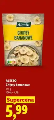 Lidl Chipsy bananowe Alesto oferta