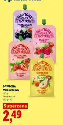 Lidl Mus owocowy Dawtona porzeczki jabłka oferta
