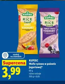 Lidl Wafle ryżowe w polewie jogurtowej Mango Yoghurt Kupiec oferta