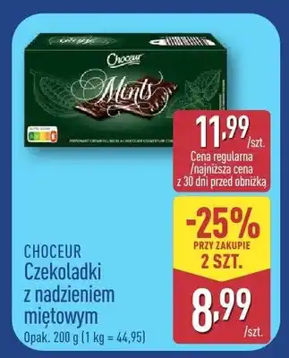 ALDI Czekoladki z nadzieniem miętowym Choceur oferta
