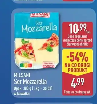 ALDI Ser Mozzarella w kawałku Milsani oferta