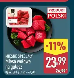 ALDI Mięso wołowe na gulasz Mięsne Specjały oferta