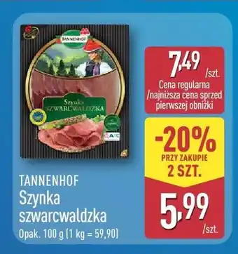 ALDI Szynka szwarcwaldzka Tannenhof oferta