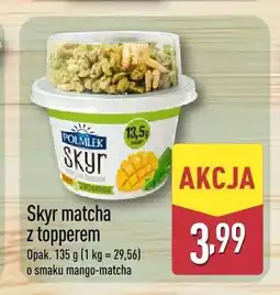 ALDI Skyr matcha z topperem POLMLEK o smaku mango-matcha oferta