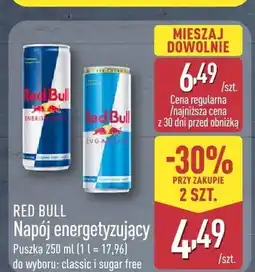 ALDI Napój energetyzujący Red Bull sugar free oferta