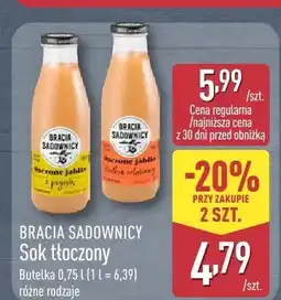 ALDI Sok tłoczony Bracia Sadownicy tłoczone jabłko z pigwą oferta
