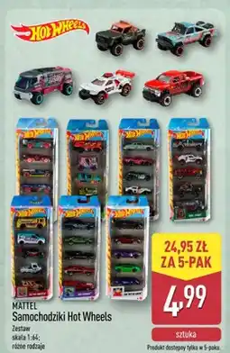 ALDI Samochodziki Hot Wheels MATTEL 5-pak oferta