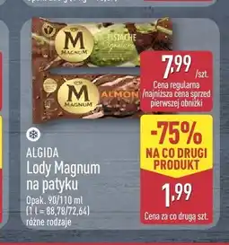 ALDI Lody Magnum na patyku Pistache Algida oferta