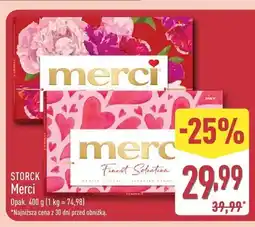 ALDI Czekoladki STORCK Merci oferta