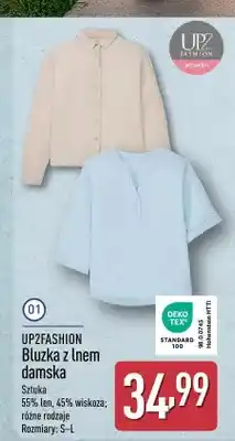 ALDI Bluzka z lnem damska UP2FASHION oferta
