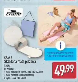 ALDI Składana mata plażowa CRANE oferta