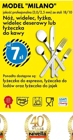 Tedi Nivella Milano sztućce oferta