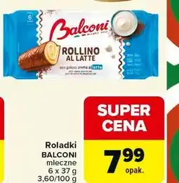 Carrefour Roladki BALCONI mleczne oferta