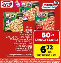 Carrefour Pizza RIGGA DR. OETKER do air fryera 234 - 257 g, różne rodzaje oferta