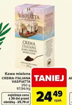 Carrefour Kawa mielona CREMA ITALIANA VASPIATTA oferta