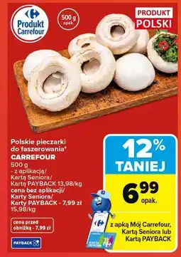 Carrefour Polskie pieczarki do faszerowania oferta