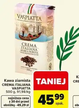 Carrefour Kawa ziarnista CREMA ITALIANA VASPIATTA oferta