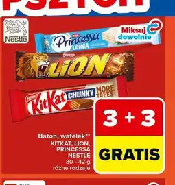 Carrefour Baton, wafelek KITKAT, LION, PRINCESSA NESTLÉ oferta