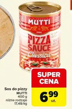 Carrefour Sos do pizzy MUTTI 400 g różne rodzaje oferta