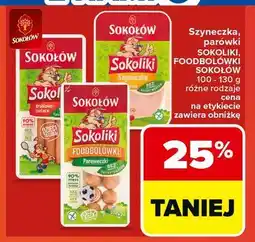 Carrefour Szyneczka, parówki SOKOLIKI, FOODBOLÓWKI SOKOŁÓW oferta