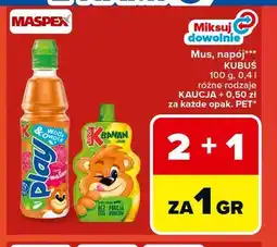 Carrefour Mus, napój KUBUŚ 100 g, 0,4 l oferta